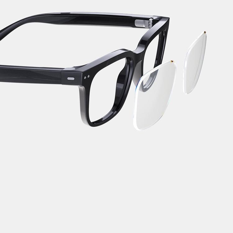 Lenses added to frame