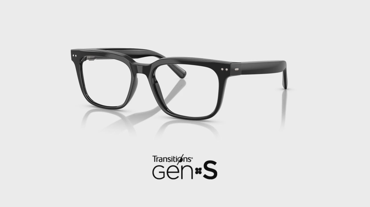 The lenses of the Nuance Audio Square glasses
